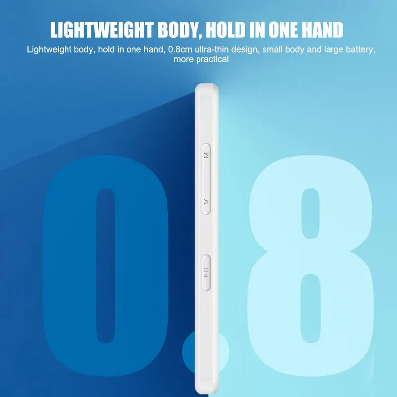 2024 New Portable MP4 MP3 Player Bluetooth 5.0 Clip Mini Walkman Student Full Touch Screen Sport Lossless HIFI Music FM Radio