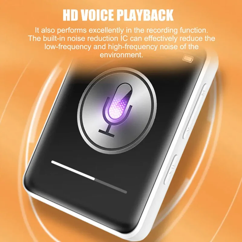 2024 New Portable MP4 MP3 Player Bluetooth 5.0 Clip Mini Walkman Student Full Touch Screen Sport Lossless HIFI Music FM Radio