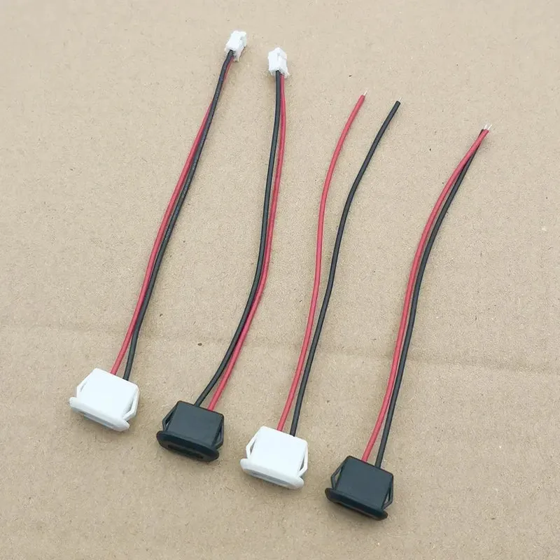2Pin 4Pin USB Type C Connector Jack Female With card buckle 3A High Current Charging Jack Port USB-C Charger Plug Socket 2P 4P