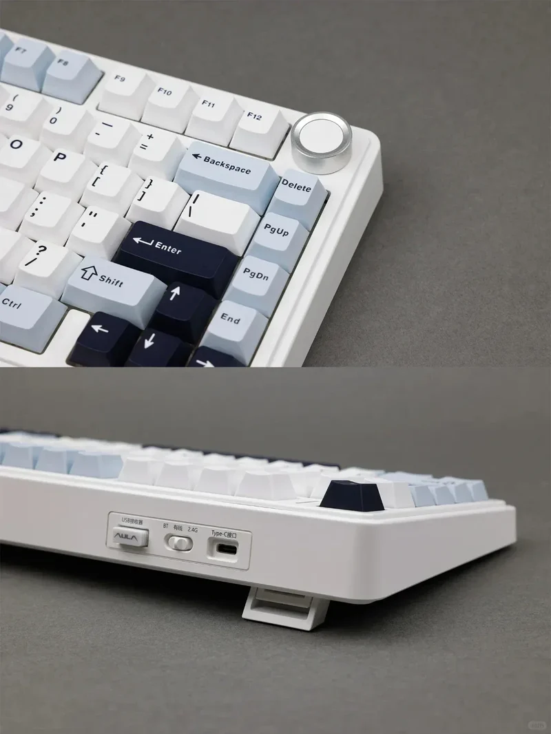 AULA F75 Mechanical Keyboard Wired/2.4G Wireless/Bluetooth RGB PBT 75% Layout OEM Profile Gasket Customized Pc Gaming Keyboard