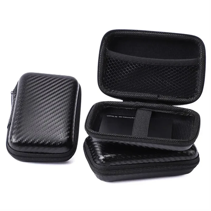 Portable Phone Charger Zipper Bag EVA Protection Case Hard Disk Data Cable Headphone Storage Pocket Pouch Travel Storage Box