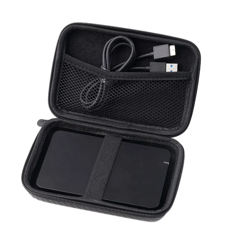 Portable Phone Charger Zipper Bag EVA Protection Case Hard Disk Data Cable Headphone Storage Pocket Pouch Travel Storage Box