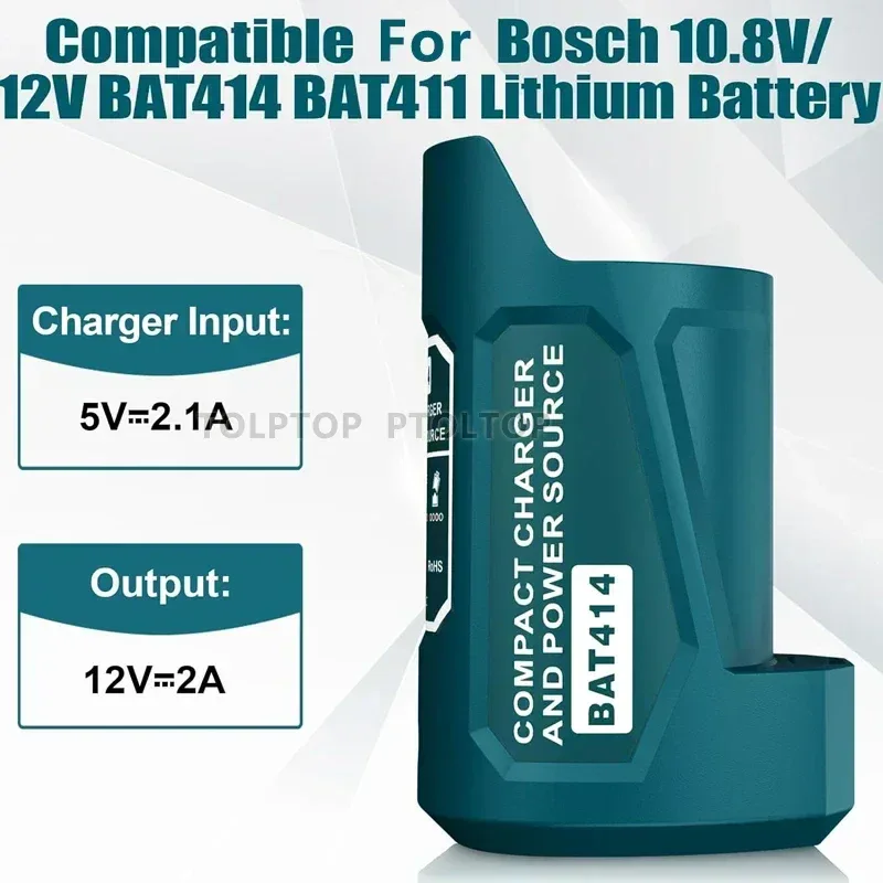 Charger Converter USB Power Adapter Phone Charger Adapter For Milwaukee For Makita For Bosch 12V Battery 12V DC Output Port