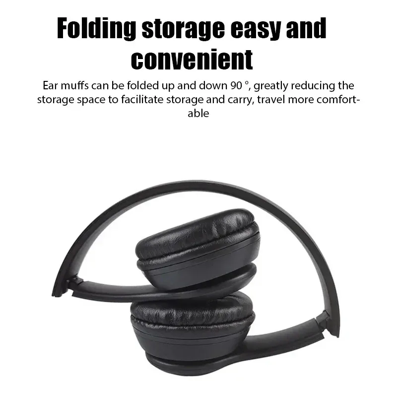 P47 Wireless bluetooth headphone With Mic Headsets Stereo Sound Earphones Sports Gaming Headphones Supports PC Smartphone