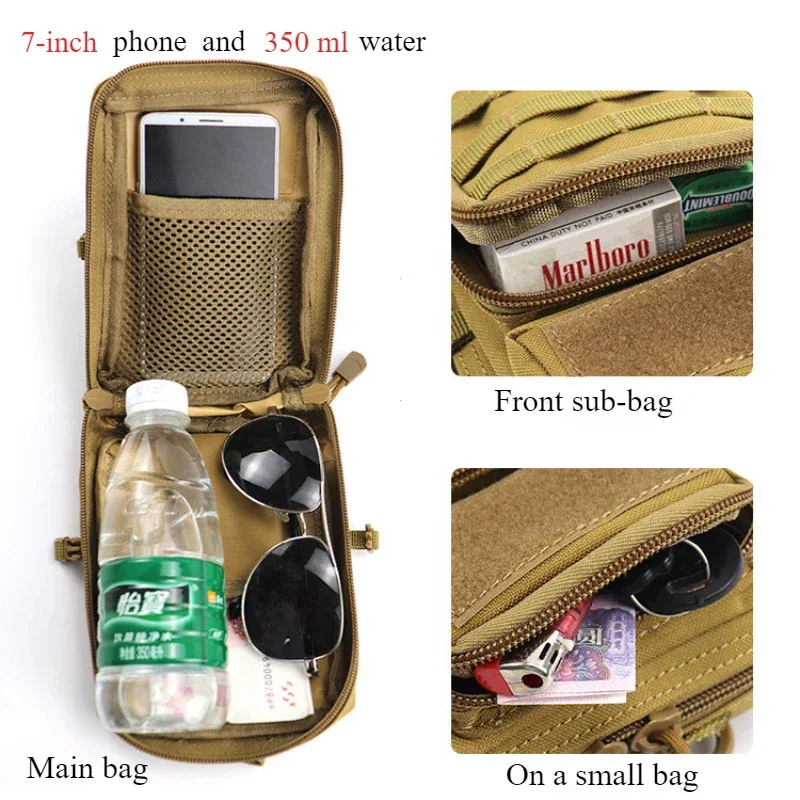 Multifunction Pouch Holster Molle Hip Waist Bag Wallet Purse Phone Case Camping Hiking Bags Hunting Pack