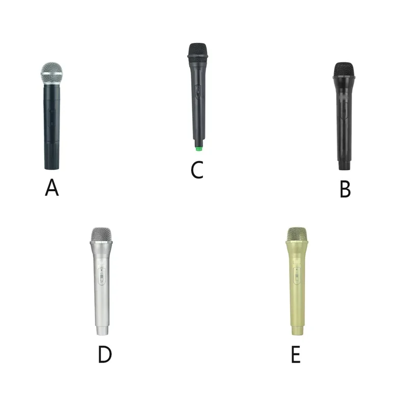 Artificial Handheld Microphone Simulation Fake Mic Prop Toy Festival 1PC Fake Plastic Mic
