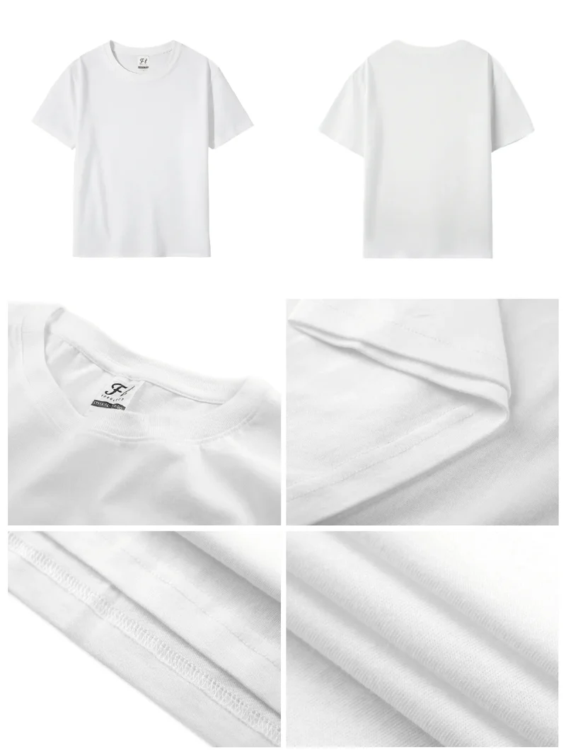 USA Stock High Quality 160g 100% Cotton Factory Price Manufacturer Custom Logo Printing T-Shirt Plain Unisex Women Men Tshirt