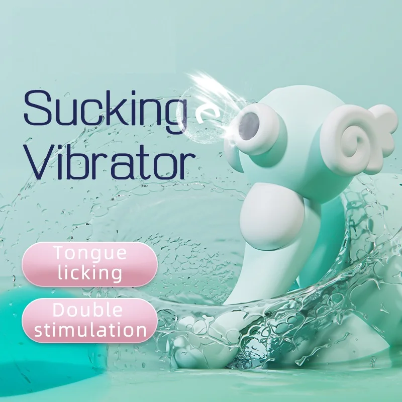 Cute Seahorse Vibrator for Women Clitoral Sucking & Vibration Toy Small Portable Design with Powerful Motor in US Stock