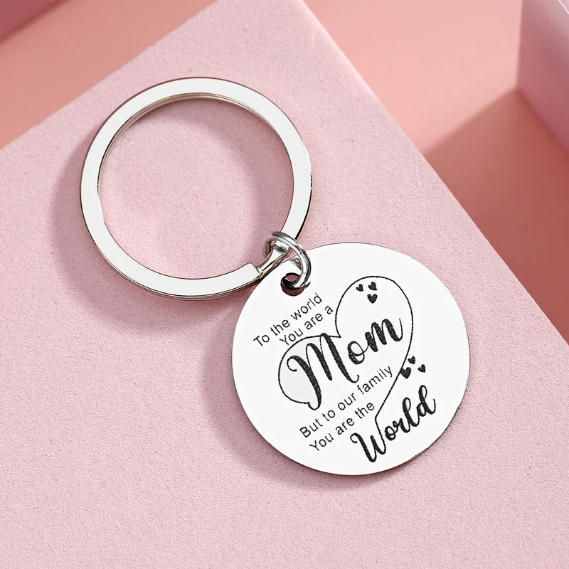 1Pc Valentine's Day Gift for Mom Mother's Day Gift Mom Keychain for Mom's Birthday Gift Unique Mom's Birthday Gift