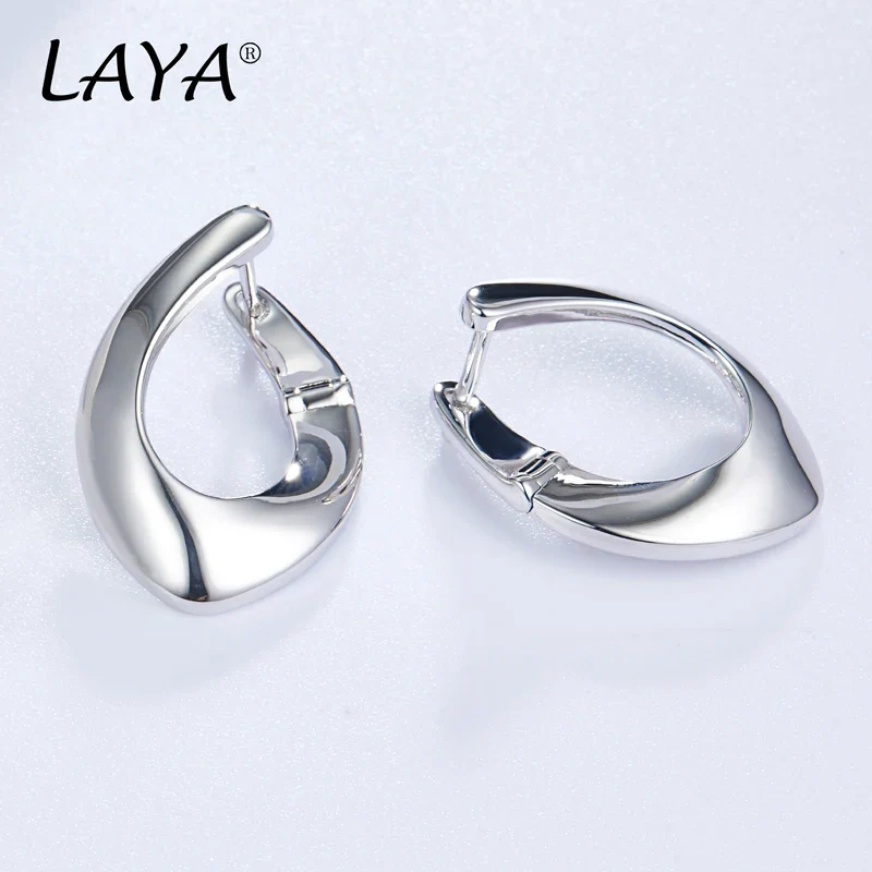 LAYA Drop Earrings For Women Mother's Day Oval Shape Personalized Design 925 Sterling Silver Original Luxury Jewelry 2022 Trend