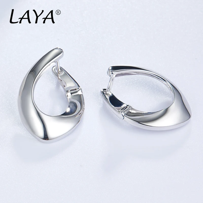 LAYA Drop Earrings For Women Mother's Day Oval Shape Personalized Design 925 Sterling Silver Original Luxury Jewelry 2022 Trend