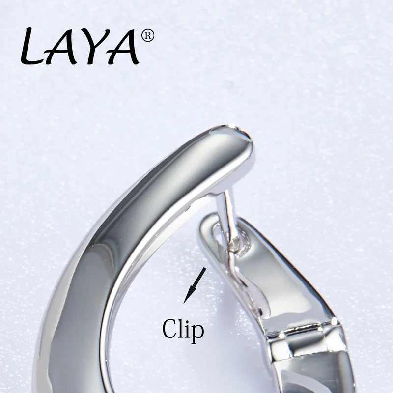 LAYA Drop Earrings For Women Mother's Day Oval Shape Personalized Design 925 Sterling Silver Original Luxury Jewelry 2022 Trend