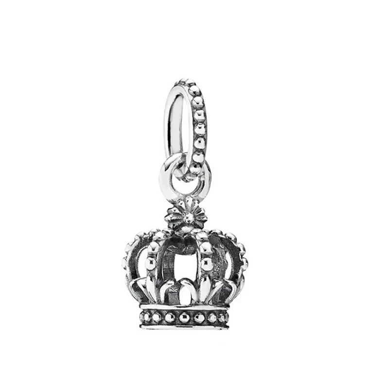 The New 925 Sterling Silver Charm Mother's Day Queen Crown Gift Box Fits Women Jewelry With Original Bracelet Accessories