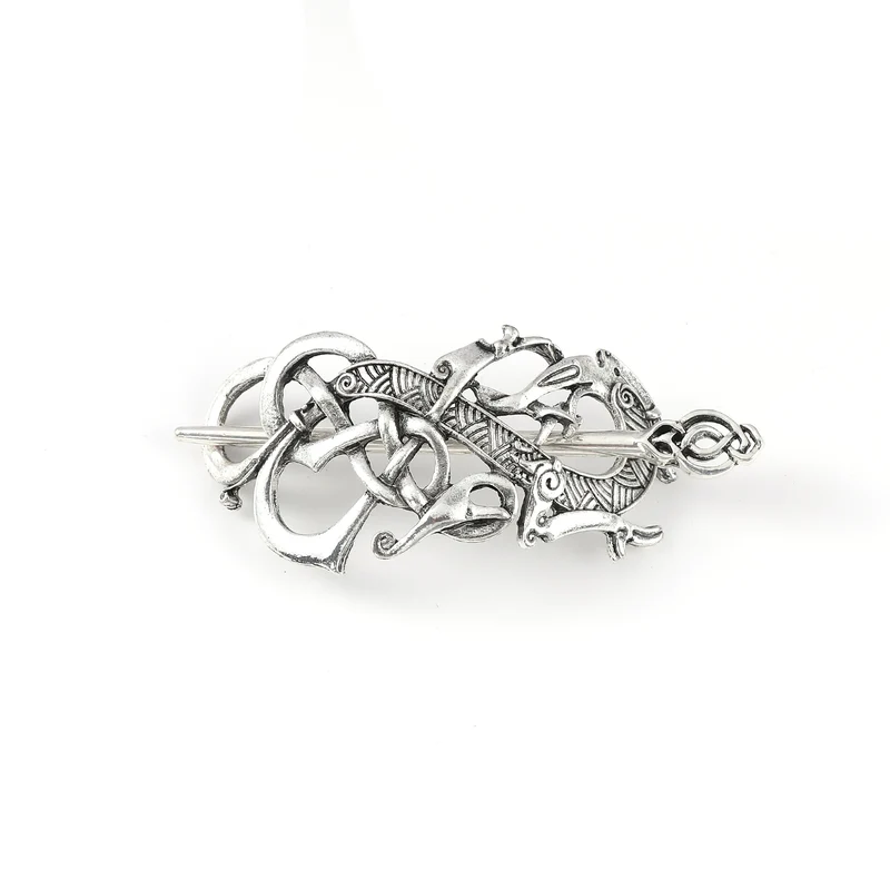 Viking Retro Dragon Hairpin Celtic Knot Hairpin Scandinavian Norwegian Style Hair Accessories Party Accessories Valentine's Day Mother's Day Birthday Gift