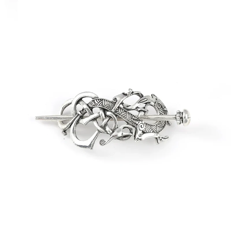 Viking Retro Dragon Hairpin Celtic Knot Hairpin Scandinavian Norwegian Style Hair Accessories Party Accessories Valentine's Day Mother's Day Birthday Gift