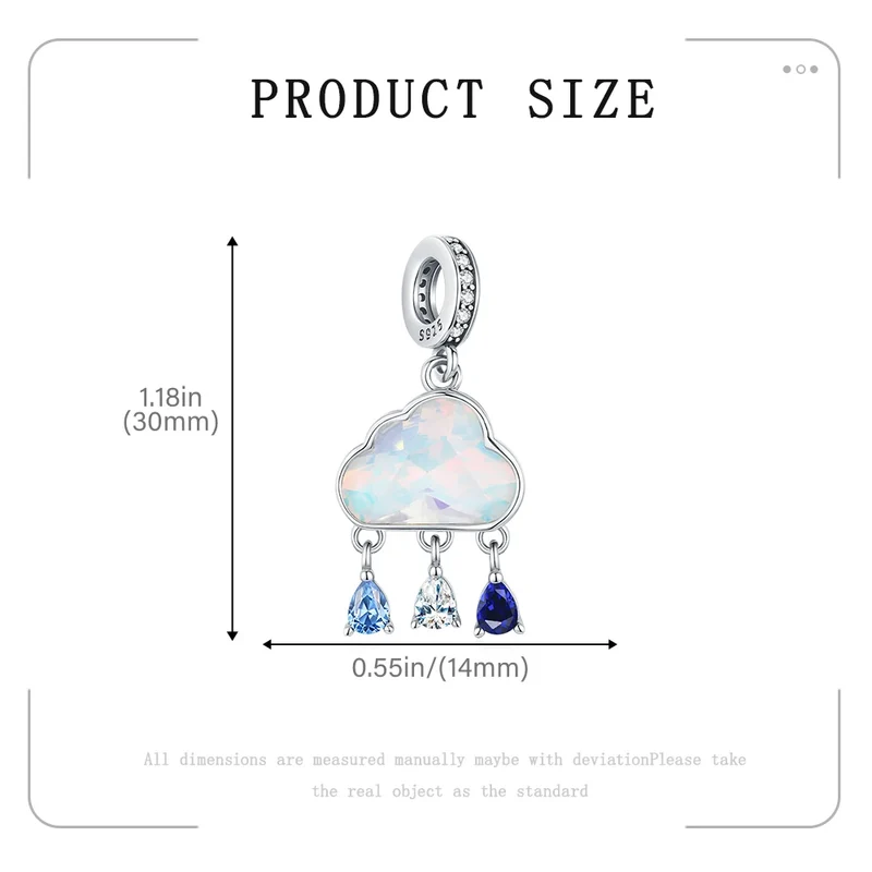 Elegant Mother's Day gifts For mom Ballet Pendant Fit Original Bracelet Diy Jewelry Fine Perfect Heart Rainbow Charm Daily Wear