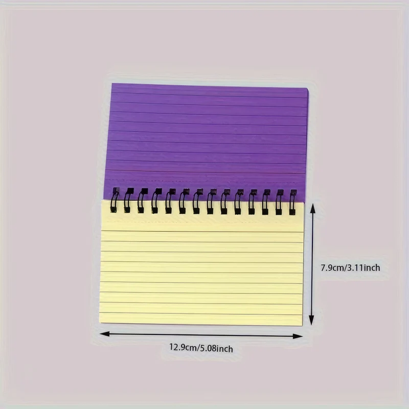 1/2/3 Small Color Spiral Notebooks, Compact Notebooks Suitable for Home/office/school, Stationery and Notepad, Work