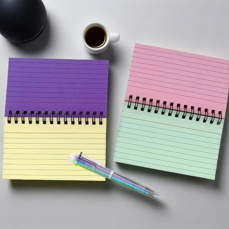 1/2/3 Small Color Spiral Notebooks, Compact Notebooks Suitable for Home/office/school, Stationery and Notepad, Work