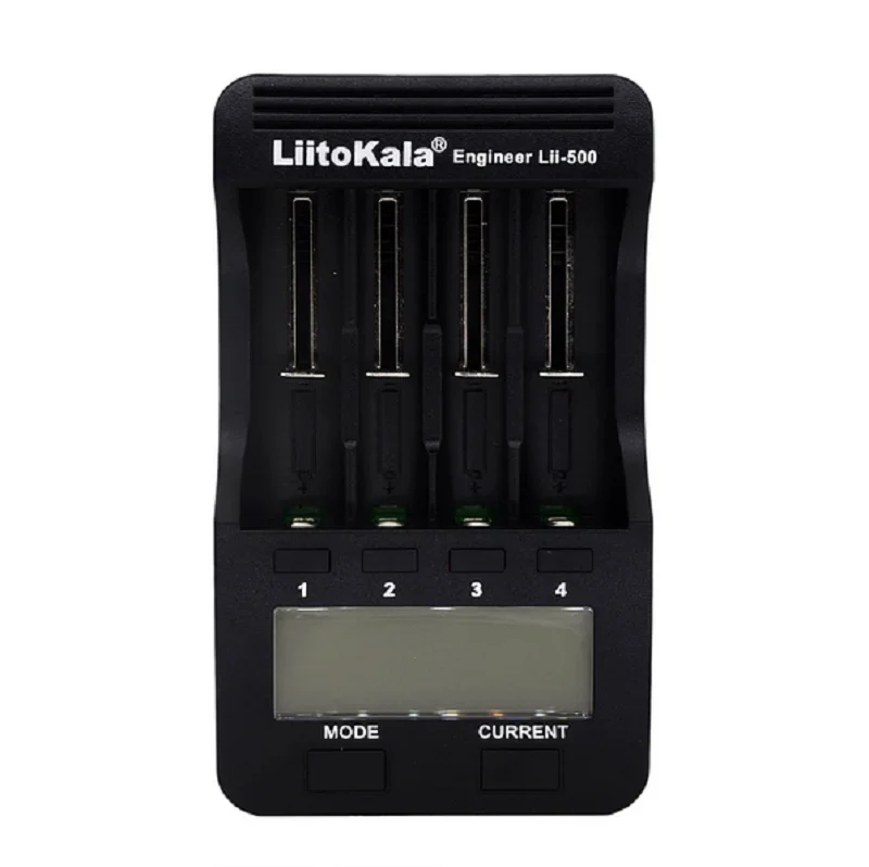 LiitoKala lii-500S lii-500 lii-600 LCD 3.7V 1.2V 18650 26650 21700 Battery Charger with screen Test the battery capacity