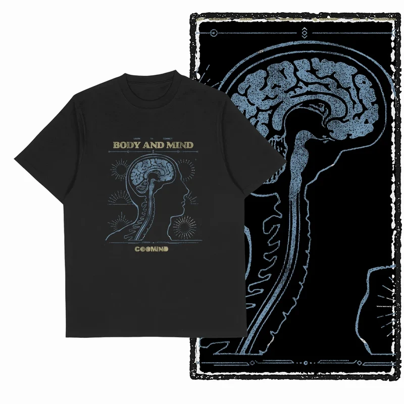 Coolmind U4 Streetwear Cool Print Exclusive Graphic T shirt fo men 100% Cotton Big Size vintage BLACK men's novelty tee shirt