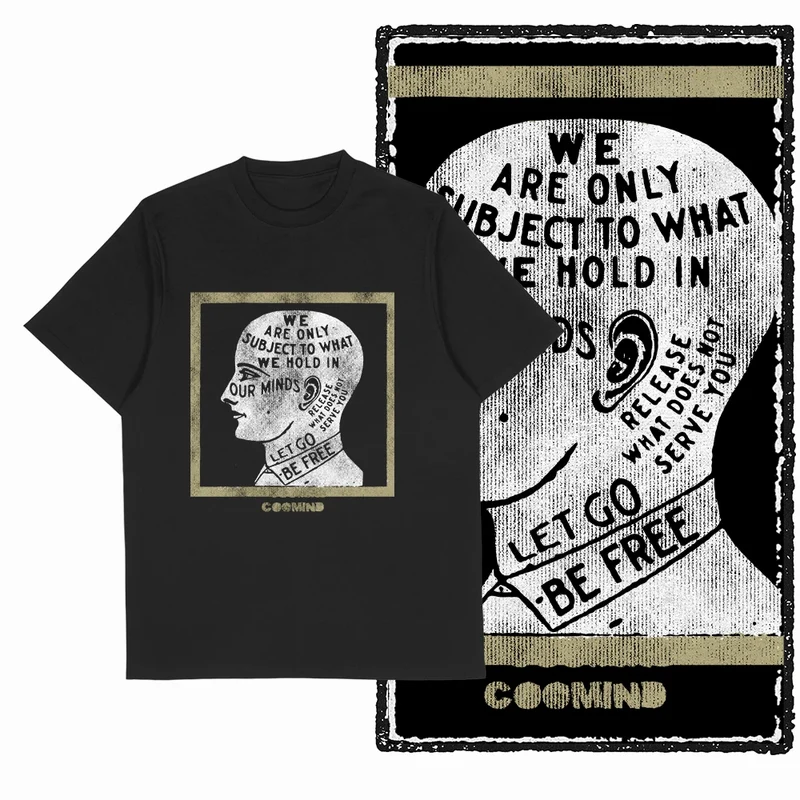 Coolmind U4 Streetwear Cool Print Exclusive Graphic T shirt fo men 100% Cotton Big Size vintage BLACK men's novelty tee shirt