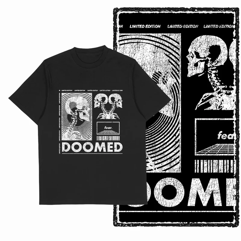 Coolmind U4 Streetwear Cool Print Exclusive Graphic T shirt fo men 100% Cotton Big Size vintage BLACK men's novelty tee shirt