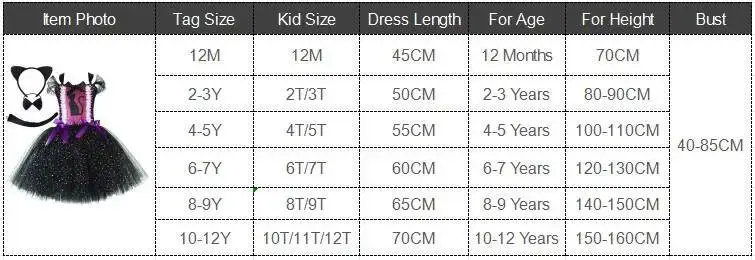 Sparkly Black Cat Tutu Dress for Baby Girls Animal Halloween Costumes with Ears Hairbow Kids Twinkle Kitty Ballet Tutus Outfit