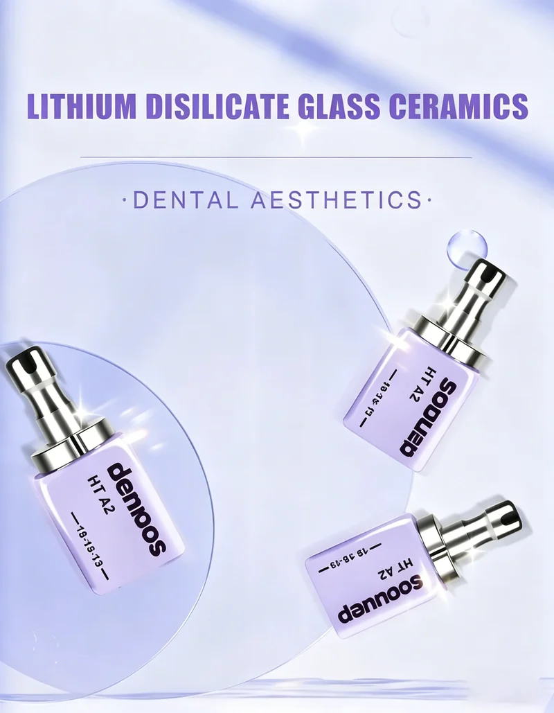 10PCS Lodden Dennoos Dental Lithium Disilicate C14 Glass Ceramic Blocks Cubes LT/MT/MO/HT for CADCAM Sirona Cerec Milling System