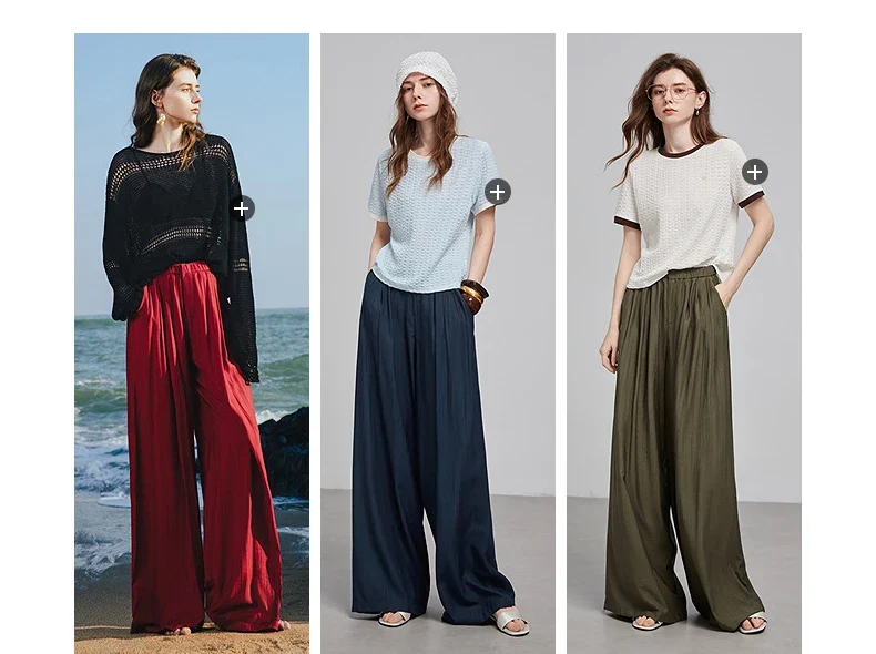 TOYOUTH Women Casual Pants 2025 Summer New Long Pants 8527002