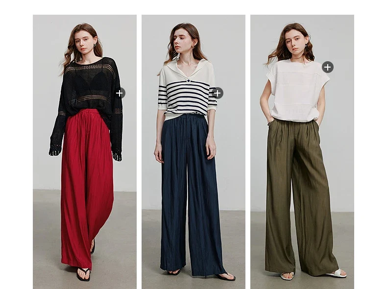 TOYOUTH Women Casual Pants 2025 Summer New Long Pants 8527002