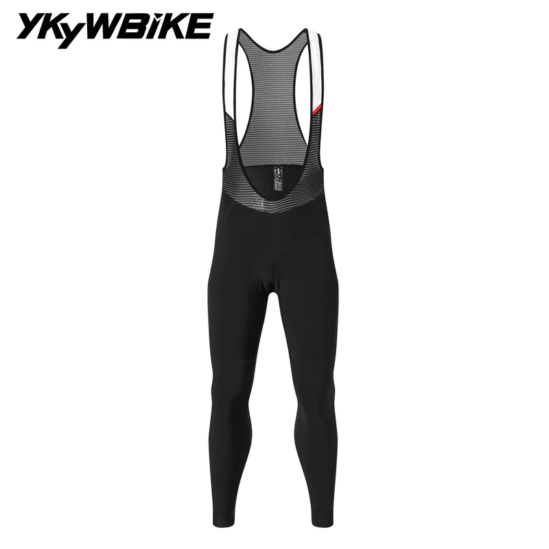 YKYWBIKE 2026 Winter Cycling Bib Tights Thermal Warmth Fleeced Road Bike Bib Long Pants 6 Hours Riding Bicycle Clothing
