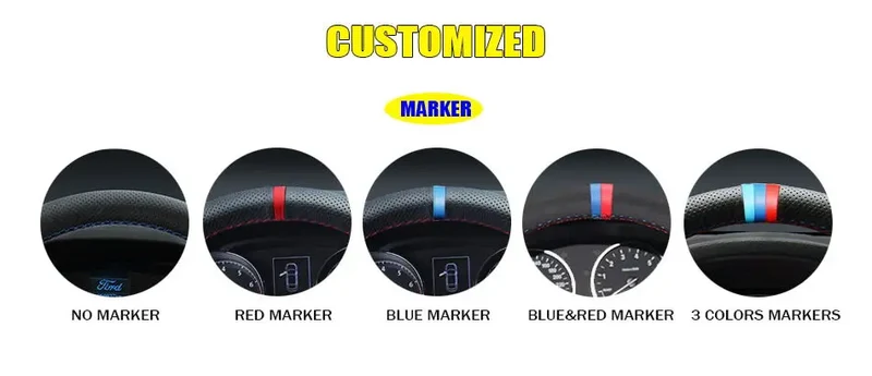 Black Suede Car Steering Wheel Cover For Opel Astra(K) Corsa(E) Crossland X Grandland X Insignia Leather Steering Wrap