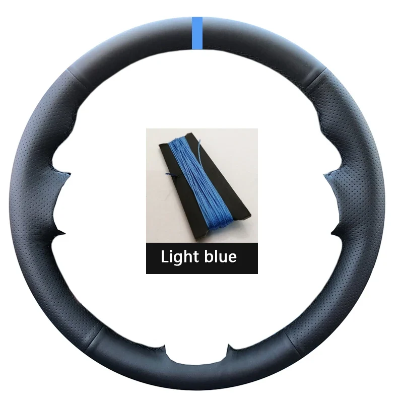 Black Suede Car Steering Wheel Cover For Opel Astra(K) Corsa(E) Crossland X Grandland X Insignia Leather Steering Wrap