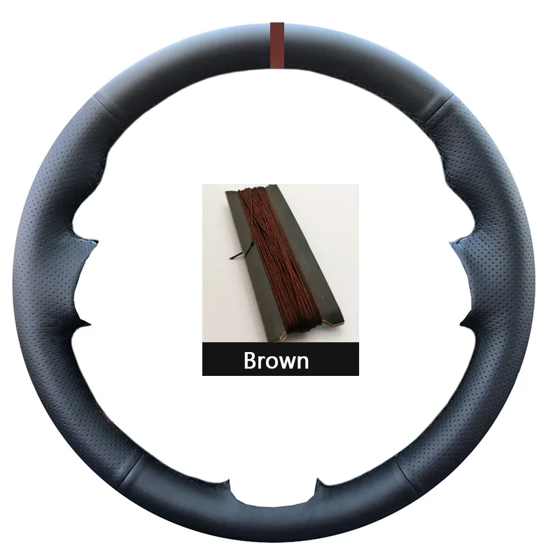 Black Suede Car Steering Wheel Cover For Opel Astra(K) Corsa(E) Crossland X Grandland X Insignia Leather Steering Wrap