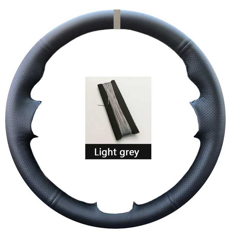 Black Suede Car Steering Wheel Cover For Opel Astra(K) Corsa(E) Crossland X Grandland X Insignia Leather Steering Wrap