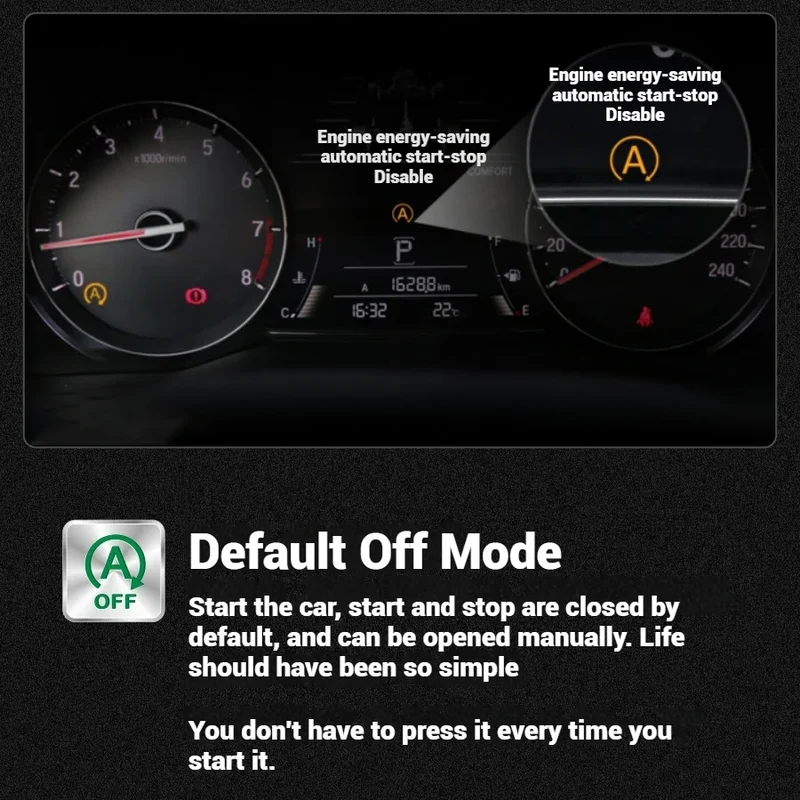 Auto Start Stop Off For Honda 10th Generation Accord Civic HRV URV CRV ZRV Inspire Breeze Crider Envix Auto Start-stop Disabler