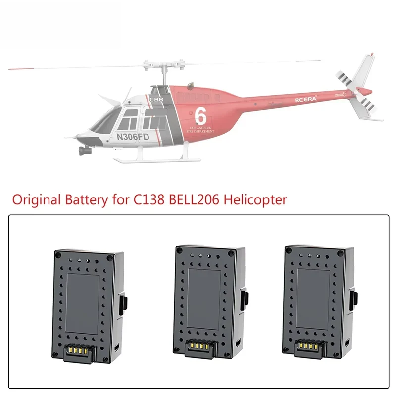 Orginal RC ERA C138 BELL 206 Helicopter 7.4V 350mAh LiPo Battery for C138 BELL206 RC Helicopter Spare Parts