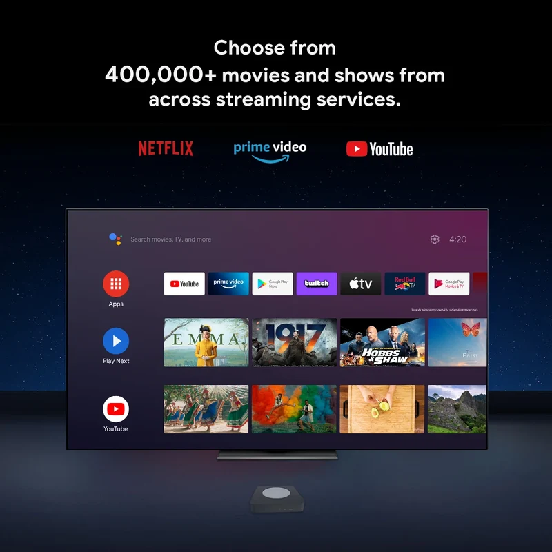 Mecool KM2/KM2 plus 4K Android TV Box Amlogic S905X4 2GB 16GB USB3.0 100M LAN 2.4G 5G WiFi doby atmos Audio TV BOX 2025 new