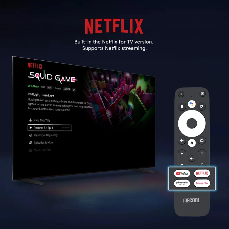 Mecool KM2/KM2 plus 4K Android TV Box Amlogic S905X4 2GB 16GB USB3.0 100M LAN 2.4G 5G WiFi doby atmos Audio TV BOX 2025 new