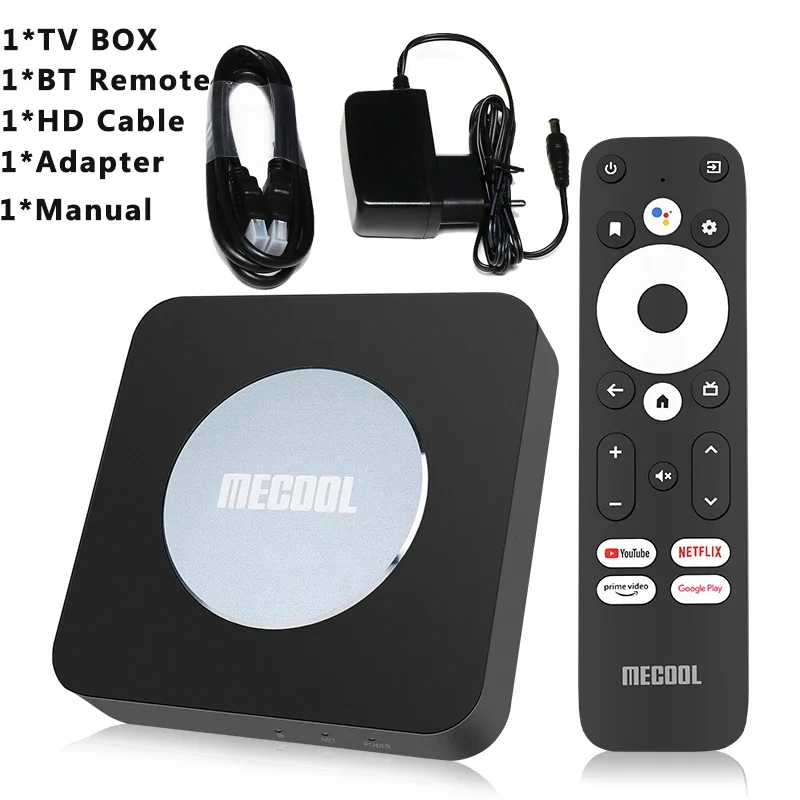 Mecool KM2/KM2 plus 4K Android TV Box Amlogic S905X4 2GB 16GB USB3.0 100M LAN 2.4G 5G WiFi doby atmos Audio TV BOX 2025 new