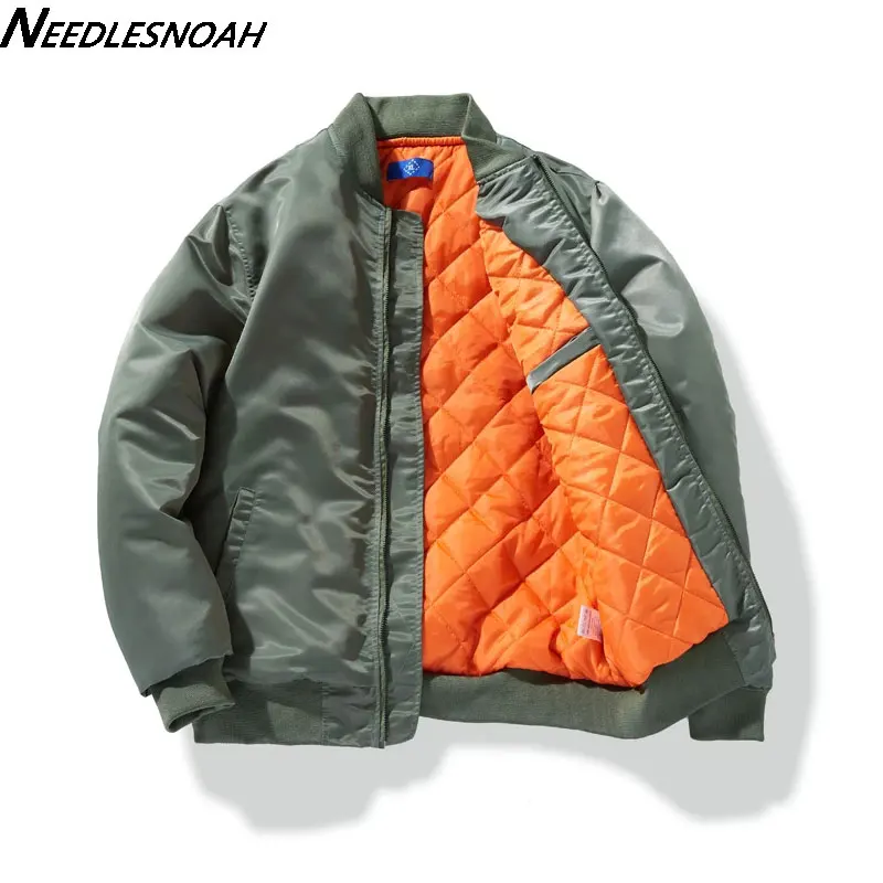 Bomber Jacket Men Women Spring Autumn Solid Pilot Jacket Military Flight Baseball Coat Male Fashion Army Green Windbreaker