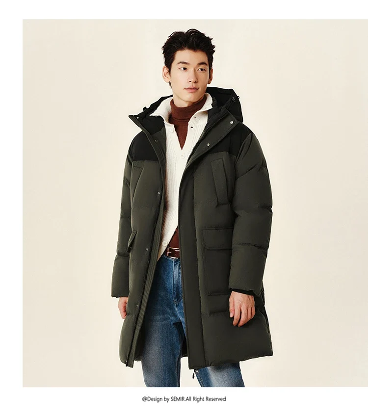 Semir Down Jacket Men 2026 New Waterproof Thick Outerwear Long Length Winter Clothing Couple