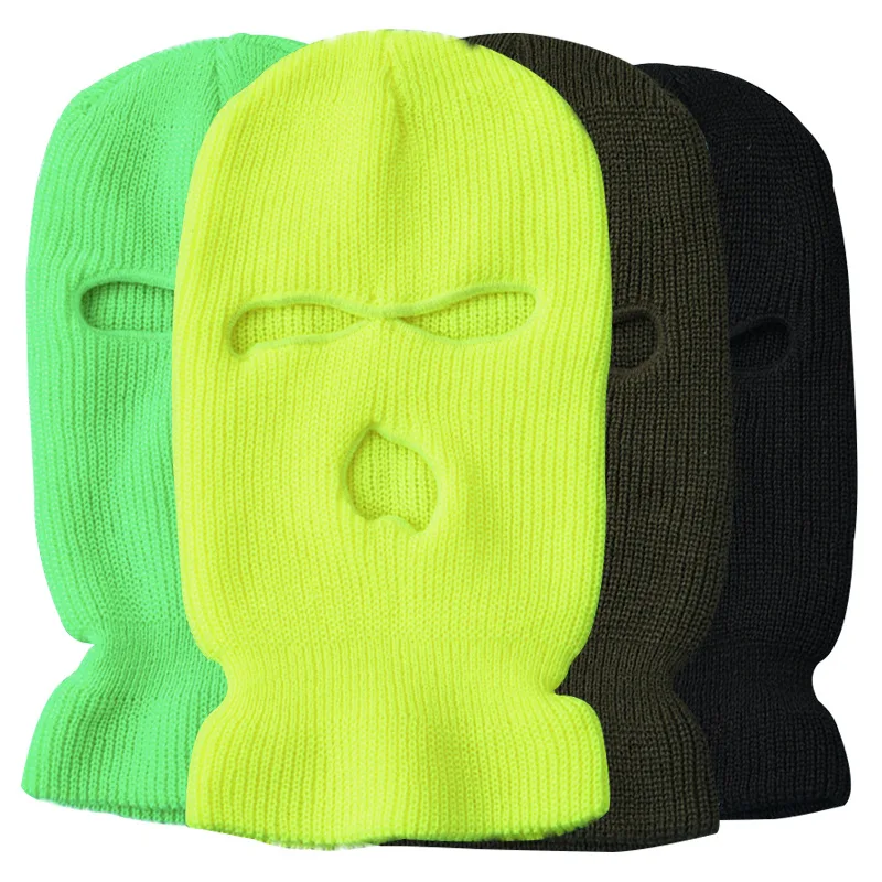 Army Tactical Mask 3 Hole Full Face Mask Ski Mask Winter Cap Balaclava Motorbike Motorcycle Helmet Full Helmet