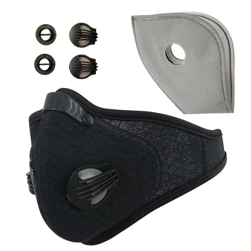 Sport Face Mask Activated Carbon Filter Dust Mask PM 2.5 Anti-Pollution Running Training MTB Road Bike Cycling Mask