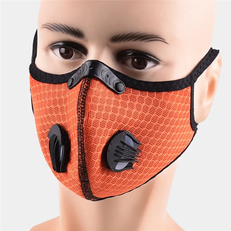 Sport Face Mask Activated Carbon Filter Dust Mask PM 2.5 Anti-Pollution Running Training MTB Road Bike Cycling Mask