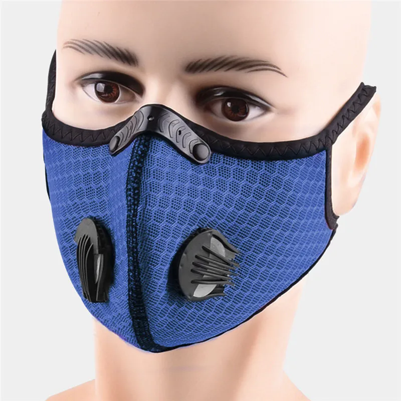 Sport Face Mask Activated Carbon Filter Dust Mask PM 2.5 Anti-Pollution Running Training MTB Road Bike Cycling Mask