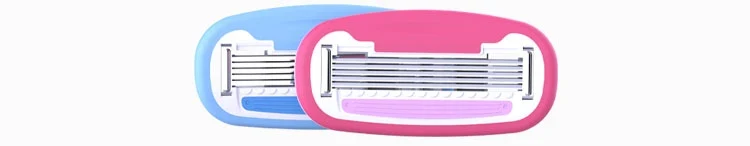 Colorlamb Whale Shape Women Razor with 5 Layer Skincare Soap Blades for Shaving Body Hair Removal Tool Safe Cleaning Shaver