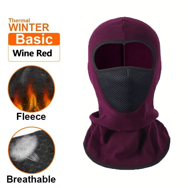 Thermal Winter Balaclava Cycling Full Face Mask Warm Outdoor Sports Motorcycle Ski Fishing Hunting Mask Fleece Scarf Cap Bandana