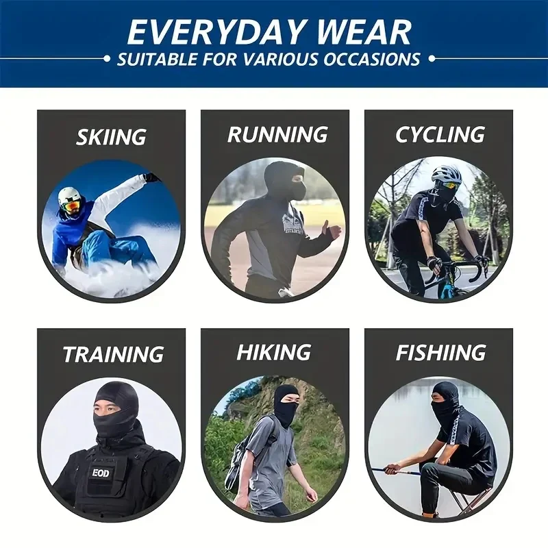 UV Protection Classic Cooling Balaclava Breathable Ice Silky Full Face Mask For Cycling Travel Outdoor Sports UPF50+ Balaclava