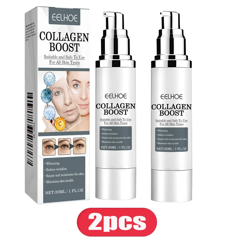 Collagen Booster Face Cream Moisturizing Firming Skin Care for Women Reduces Wrinkles Fine Lines 30ml Hyaluronic Acid Skincare